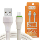 Cabo de Carregamento USB 3M Kaidi KD-332