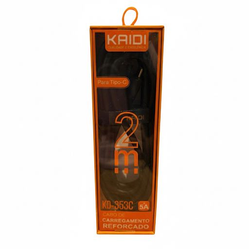 Cabo de Carregamento Reforçado 2M Kaidi KD-353