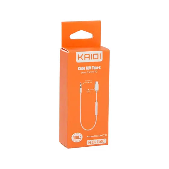 Cabo Auxiliar 3,5mm Para P2 Kaidi KD-12C