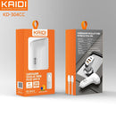 Carregador Veicular Turbo 2 USB-C 38W Kaidi KD-304