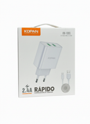 Carregador de Tomada Rápido com Cabo Micro USB KDPAN KN-109S