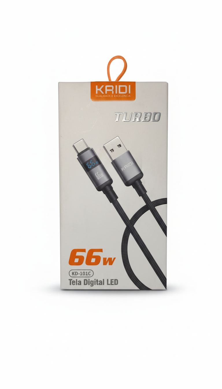 Cabo de Carregamento LED 1M Kaidi KD-101