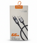 Cabo de Carga Tipo-C para Tipo-C 66W Kaidi KD-101C