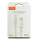 Cabo de Carregamento USB-C para Lightning PD 30W 1M Kaidi KD-26