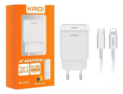 Carregador De Tomada Turbo KD-669