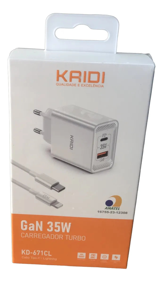 Carregador Turbo GaN 35W KD-671