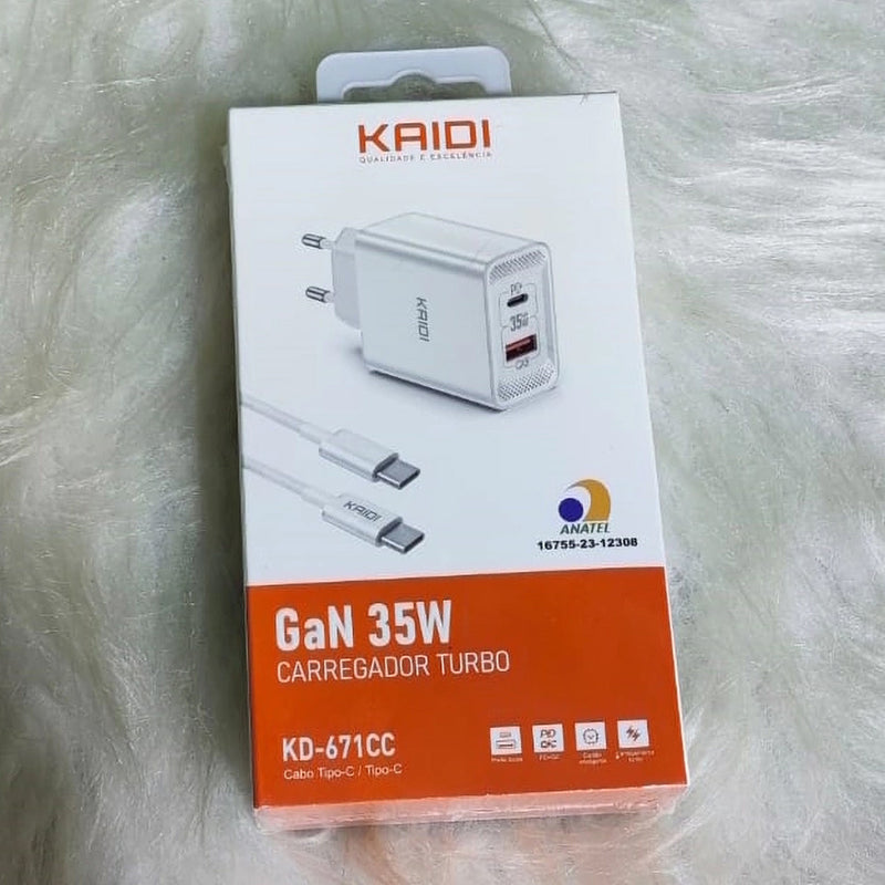 Carregador Turbo GaN 35W KD-671
