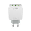 Carregador de Tomada 3 USB 3,1A Kaidi KD-606
