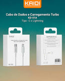 Cabo de Carregamento Turbo Lightning Kaidi KD-01A