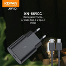 Carregador de Tomada Turbo KDPAN KN-669