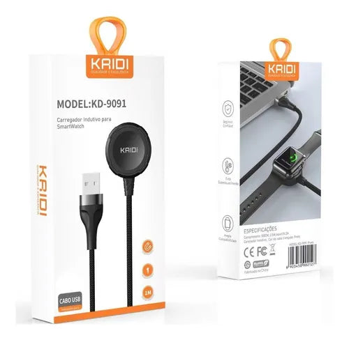 Carregador Indutivo Para SmartWatch KD-9091