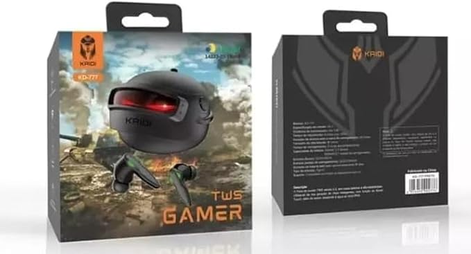 Fone de Ouvido TWS  SEM FIO KD-777 Modo Gamer