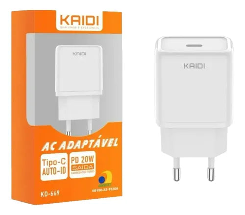 Carregador De Tomada Turbo KD-669