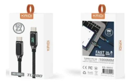 Cabo de dados e carregamento USB Kaidi KD-100