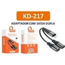 Adaptador com Saída Dupla  KAIDI KD-217