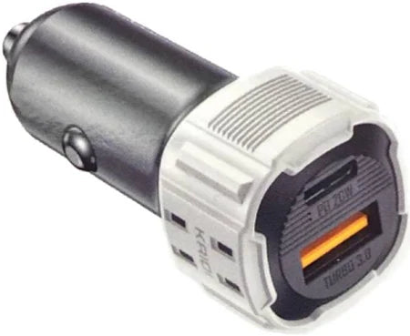 Carregador Veicular Turbo PD20W-QC18W KD-531