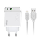 Carregador de Tomada USB e USB-C 20W Kaidi KD-670