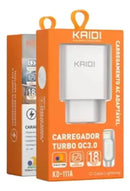 Carregador de Tomada Turbo QC 3.0 Kaidi KD-111