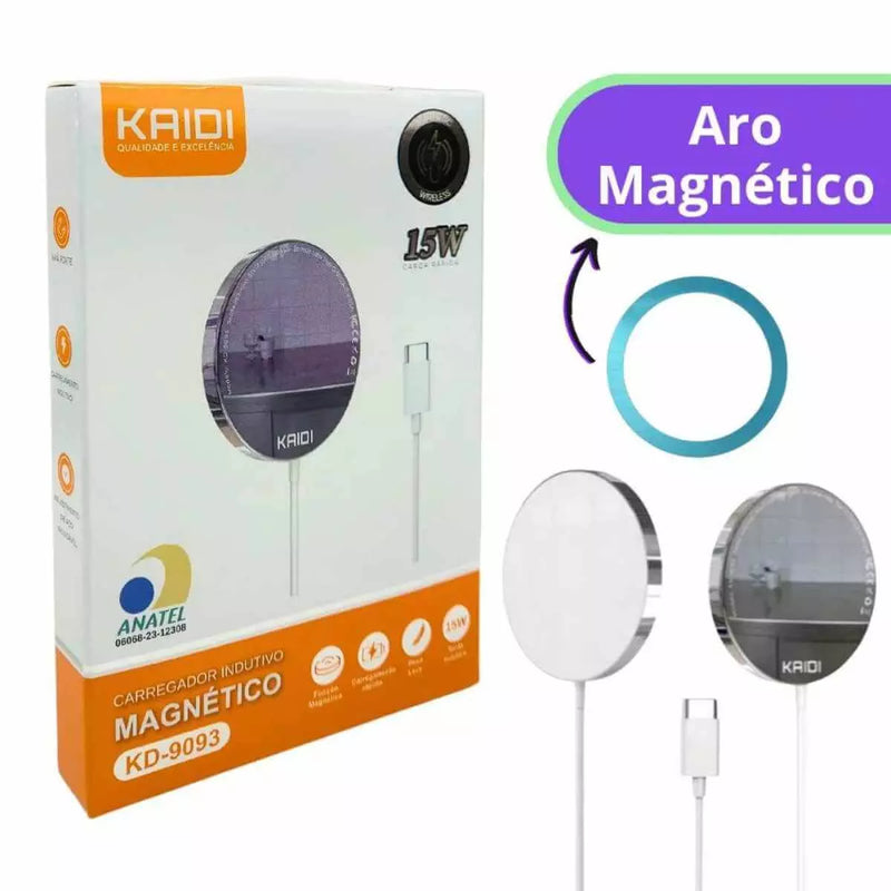 Carregador Indutivo Magnético 15W KD-9093