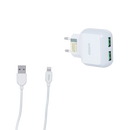 Carregador De Tomada - Kaidi KD-605A Cabo Lightning  2 Saídas