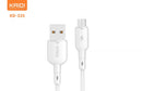 Cabo de Carregamento USB 3A 20cm Kaidi KD-32