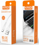 Cabo de Dados e Carregamento USB Kaidi  KD-17