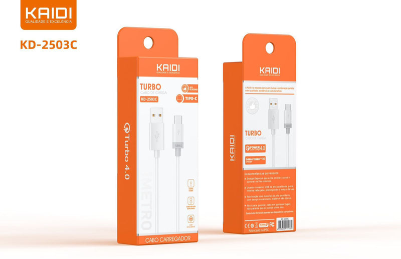Cabo de Carga Turbo USB KD-2503
